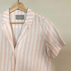 Everlane Linen Striped Top